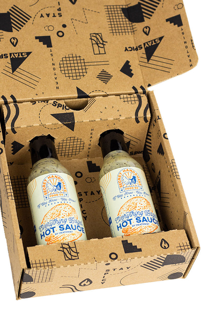 Secret Handshake Food Co Everything Bagel Hot Sauce 2-Pack W9