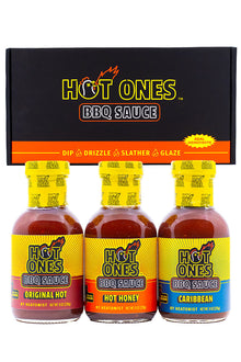 Hot Ones BBQ Trio Pack (Original / Hot Honey / Caribbean) K9