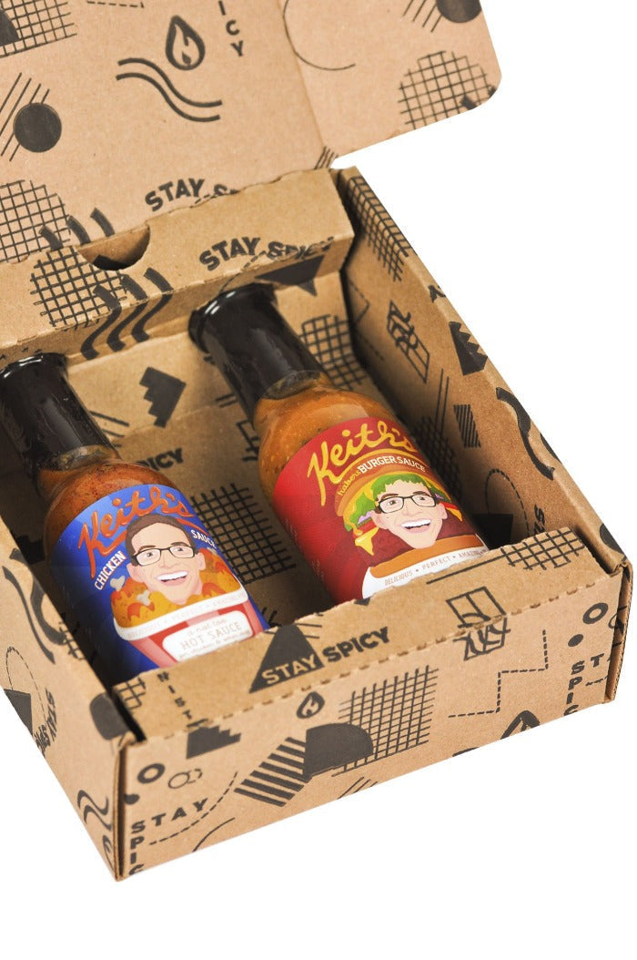 Chicken & Burger Hot Sauce Duo Pack | Keith's C3