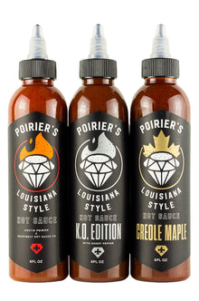 Poirier's Louisiana Style Hot Sauce Trio Pack | Dustin Poirier’s Louisiana Style P3